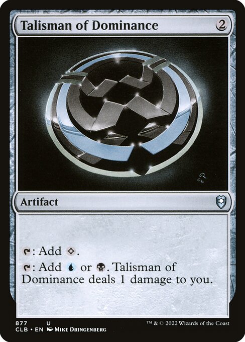 Talisman of Dominance from Commander Legends: Battle for Baldur's Gate