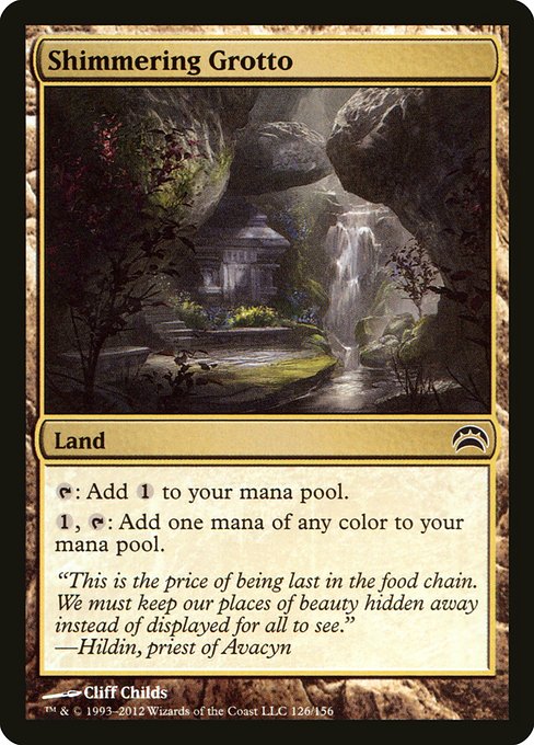 Shimmering Grotto from Planechase 2012