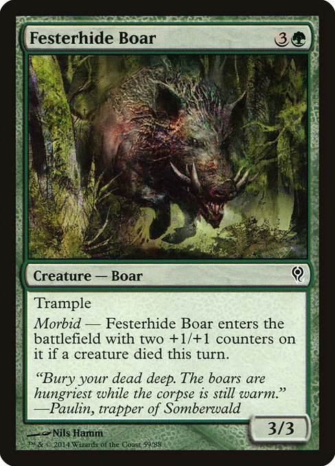 Festerhide Boar from Duel Decks: Jace vs. Vraska