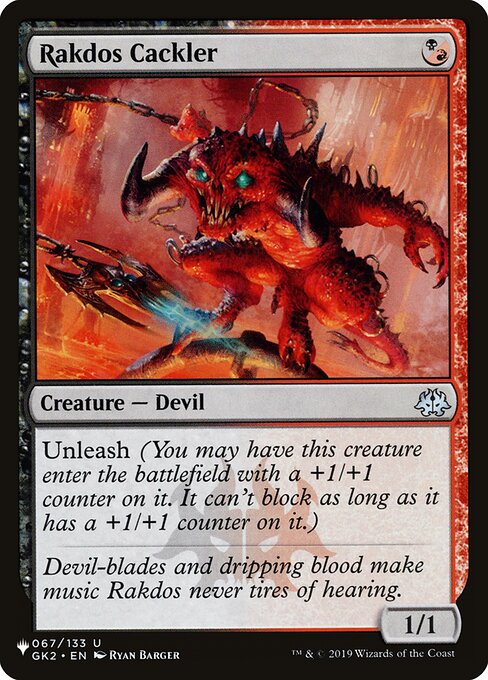 Rakdos Cackler highlighted card art