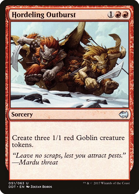 Hordeling Outburst from Duel Decks: Merfolk vs. Goblins