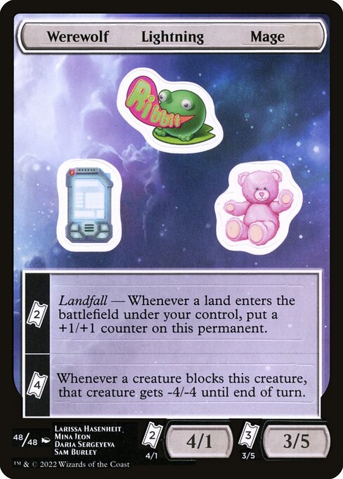 Werewolf Lightning Mage highlighted card art