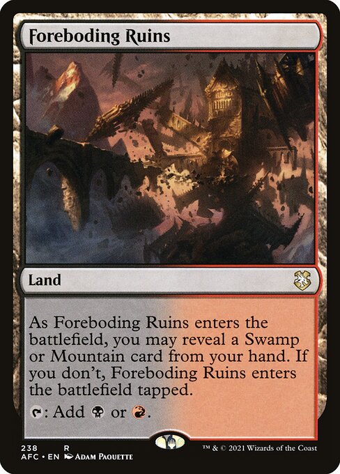 Foreboding Ruins from Forgotten Realms Commander