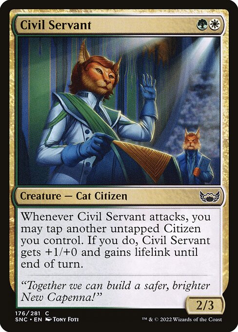 Civil Servant highlighted card art