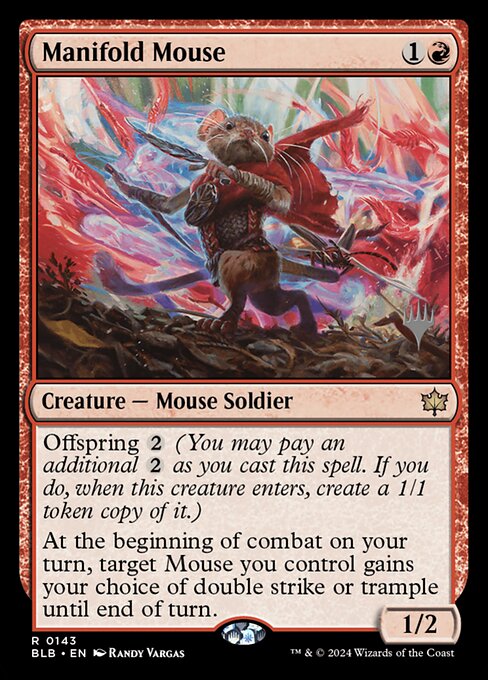 Manifold Mouse from Bloomburrow Promos