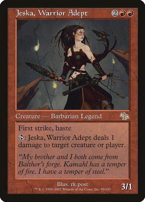 Jeska, Warrior Adept highlighted card art