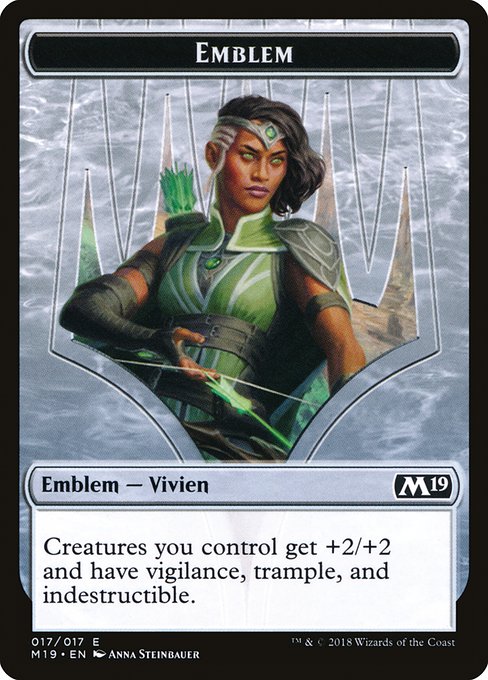 Vivien Reid Emblem from Core Set 2019 Tokens