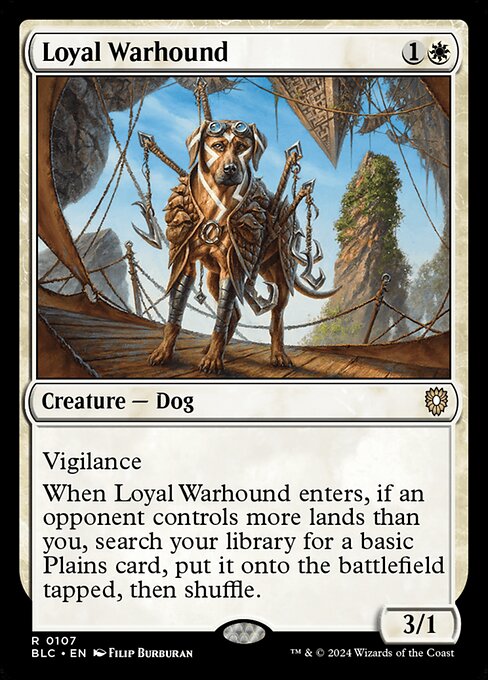 Loyal Warhound highlighted card art