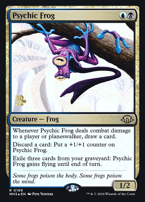 Psychic Frog from Modern Horizons 3 Promos