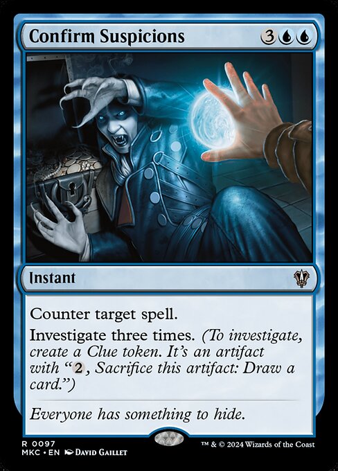 Confirm Suspicions highlighted card art