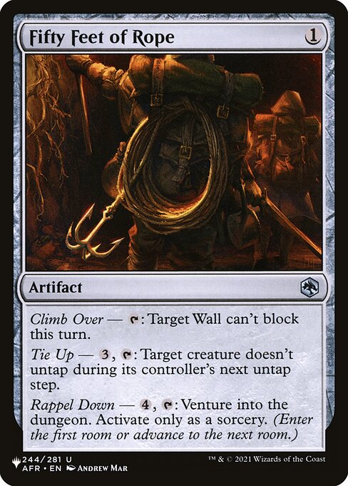 Fifty Feet of Rope highlighted card art