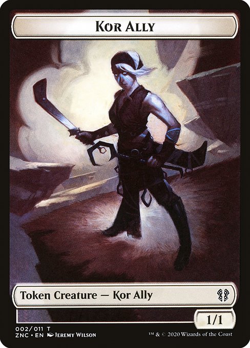 Kor Ally from Zendikar Rising Commander Tokens