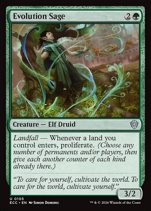 Evolution Sage from Lorwyn Eclipsed Commander