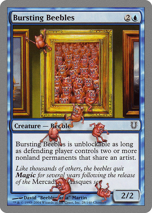 Bursting Beebles highlighted card art