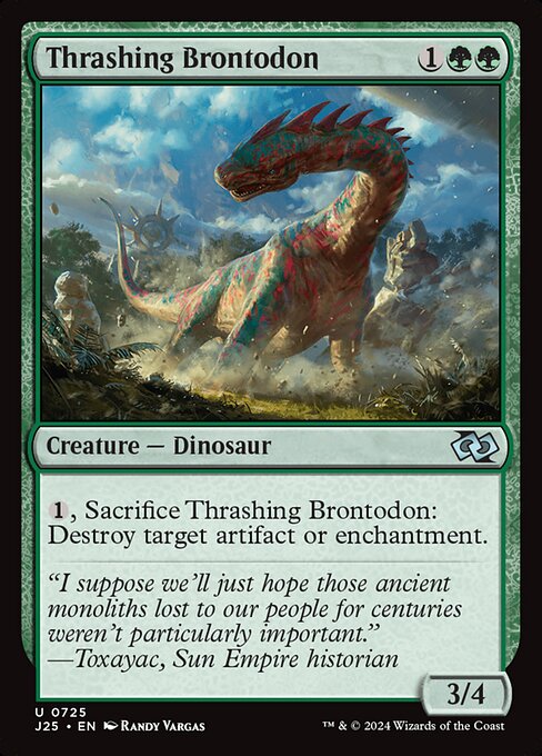 Thrashing Brontodon highlighted card art