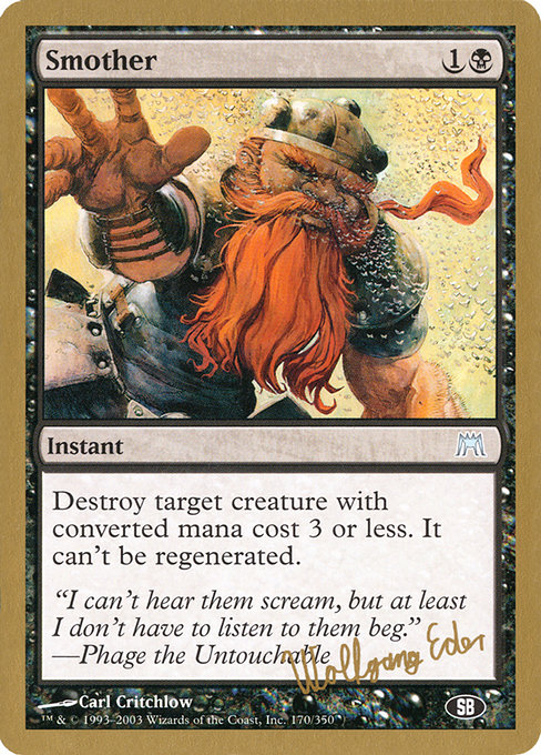 Smother from World Championship Decks 2003