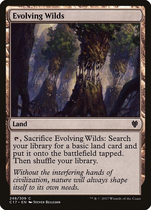 Evolving Wilds from Commander 2017
