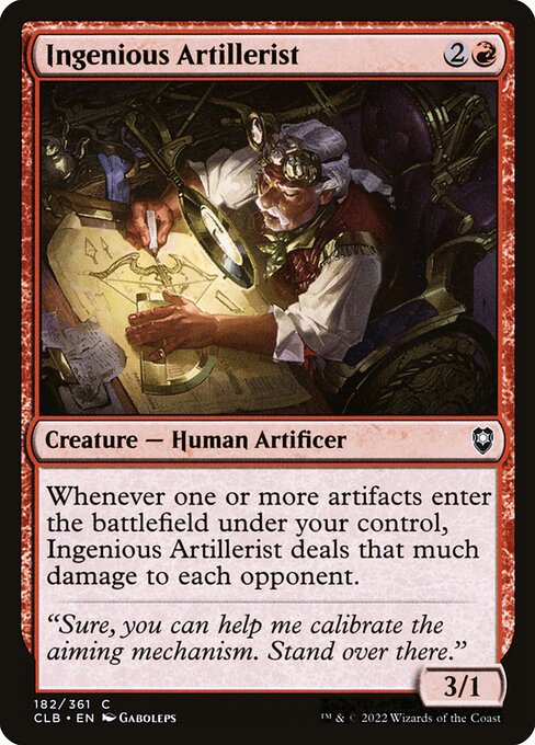 Ingenious Artillerist highlighted card art