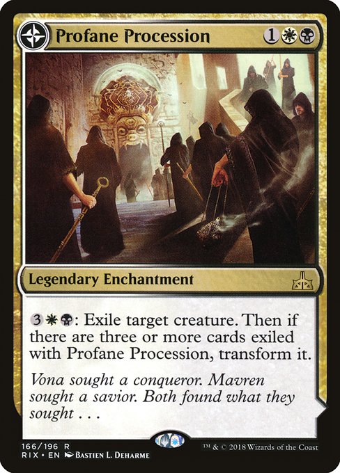 Profane Procession // Tomb of the Dusk Rose from Rivals of Ixalan