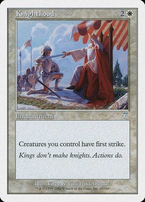 Knighthood highlighted card art