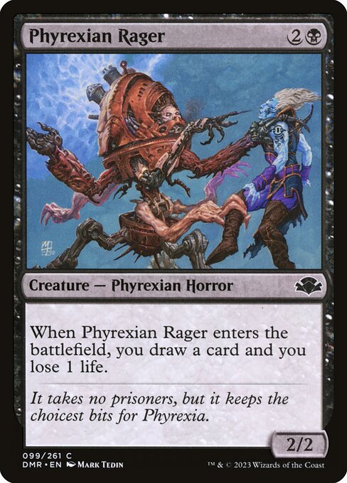 Phyrexian Rager from Dominaria Remastered