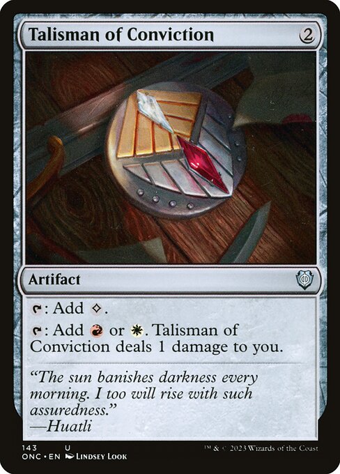 Talisman of Conviction from Phyrexia: All Will Be One Commander