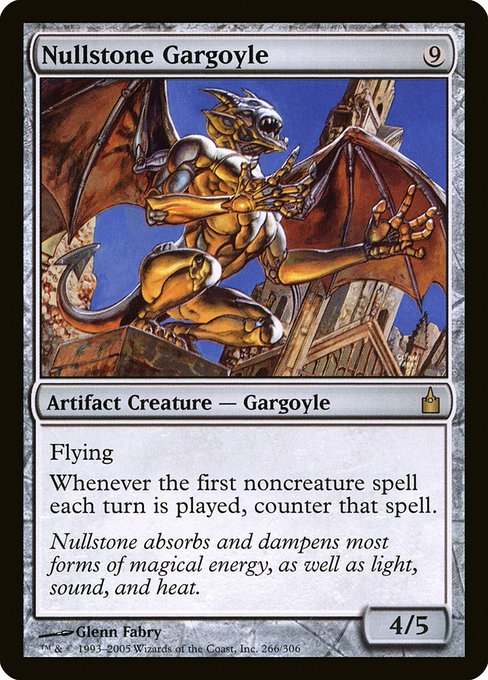 Nullstone Gargoyle highlighted card art