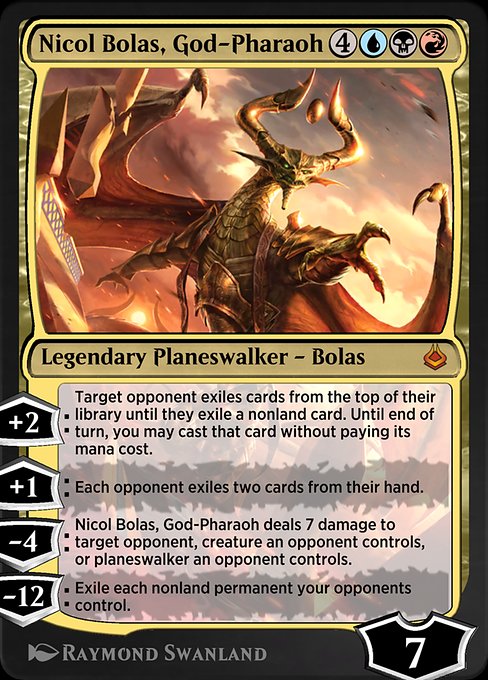 Nicol Bolas, God-Pharaoh from Amonkhet Remastered