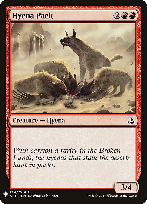 Hyena Pack highlighted card art