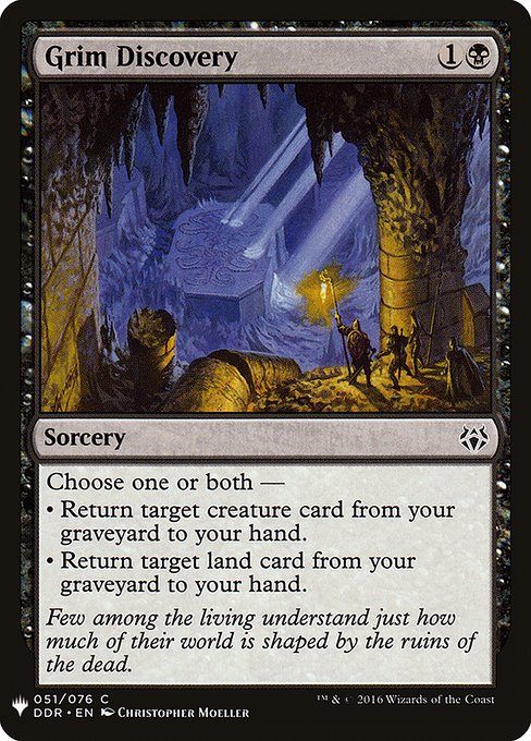 Grim Discovery highlighted card art