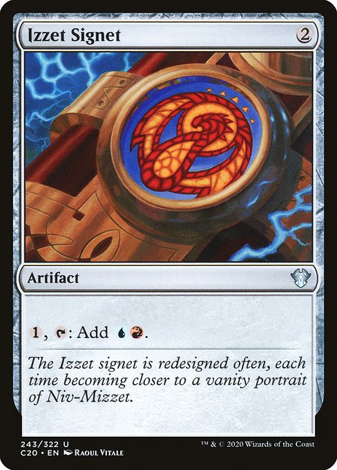 Izzet Signet from Commander 2020