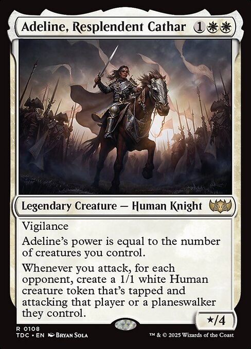Adeline, Resplendent Cathar from Tarkir: Dragonstorm Commander