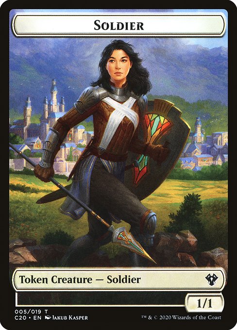 Soldier from Commander 2020 Tokens