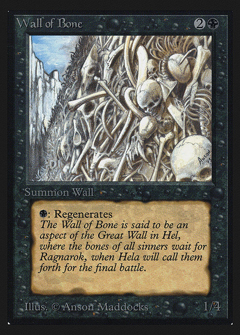 Wall of Bone from Intl. Collectors' Edition