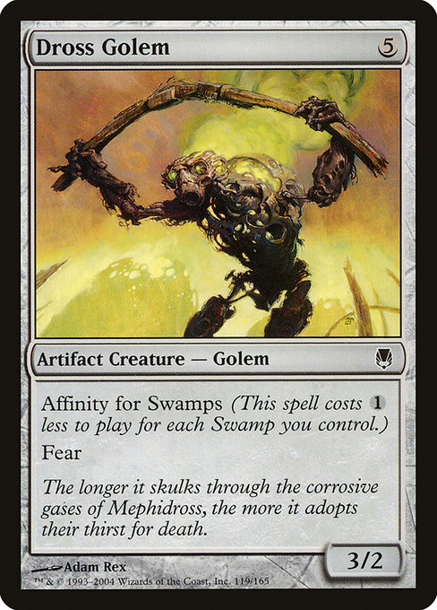 Dross Golem highlighted card art