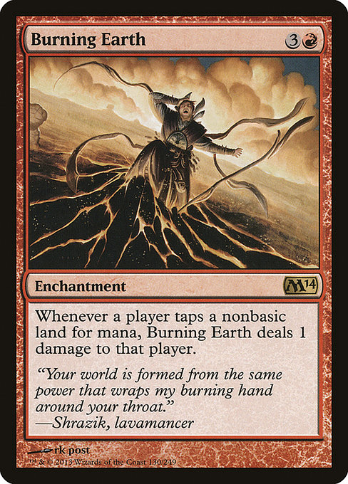 Burning Earth highlighted card art