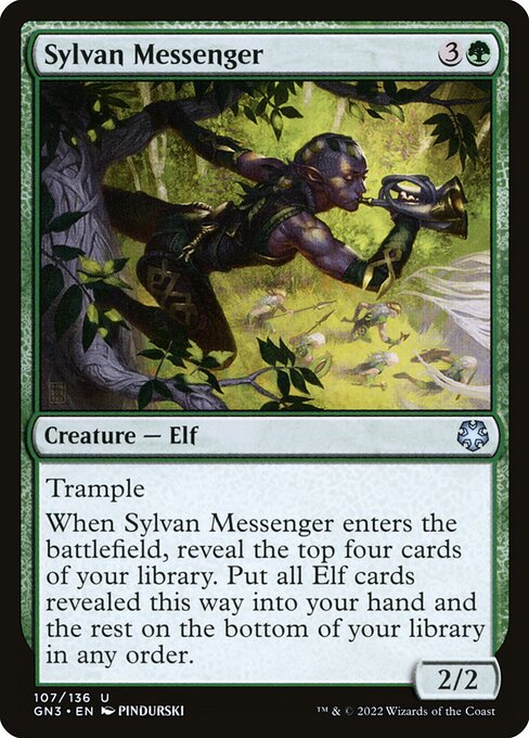 Sylvan Messenger highlighted card art
