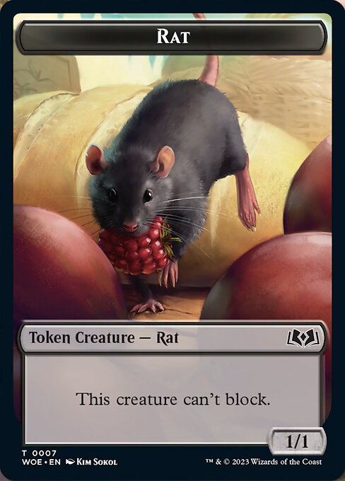 Rat from Wilds of Eldraine Tokens