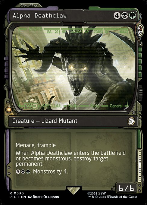 Alpha Deathclaw highlighted card art