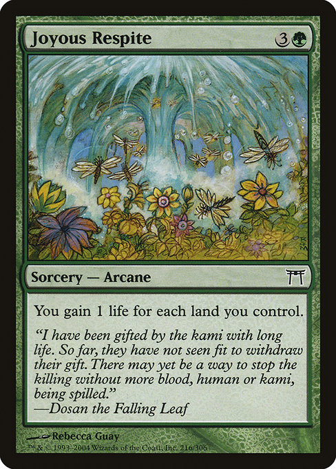 Joyous Respite highlighted card art