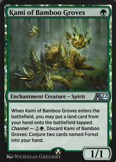 Kami of Bamboo Groves highlighted card art
