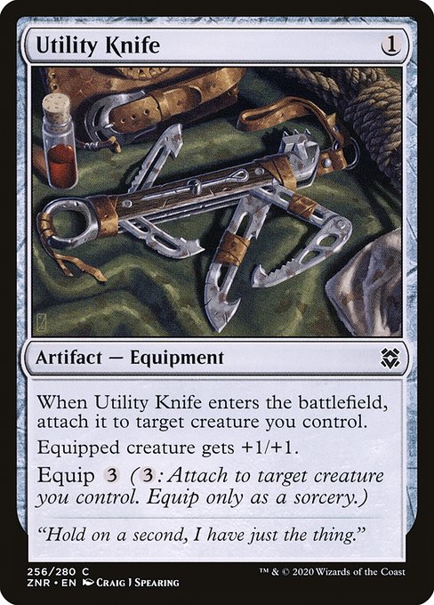 Utility Knife highlighted card art