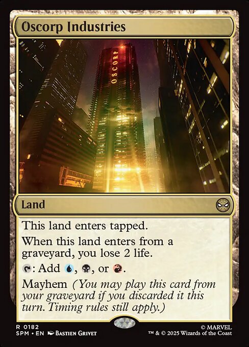Oscorp Industries highlighted card art