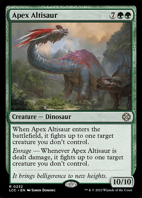 Apex Altisaur highlighted card art
