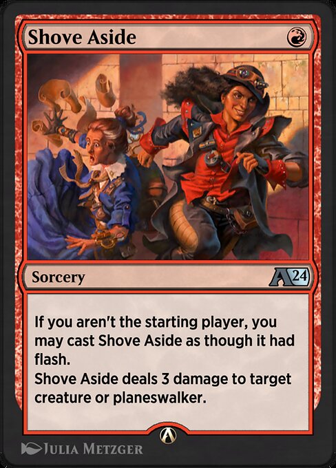 Shove Aside highlighted card art