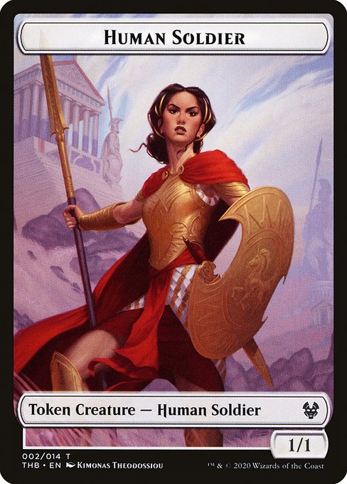 Human Soldier from Theros Beyond Death Tokens