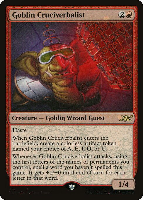 Goblin Cruciverbalist highlighted card art