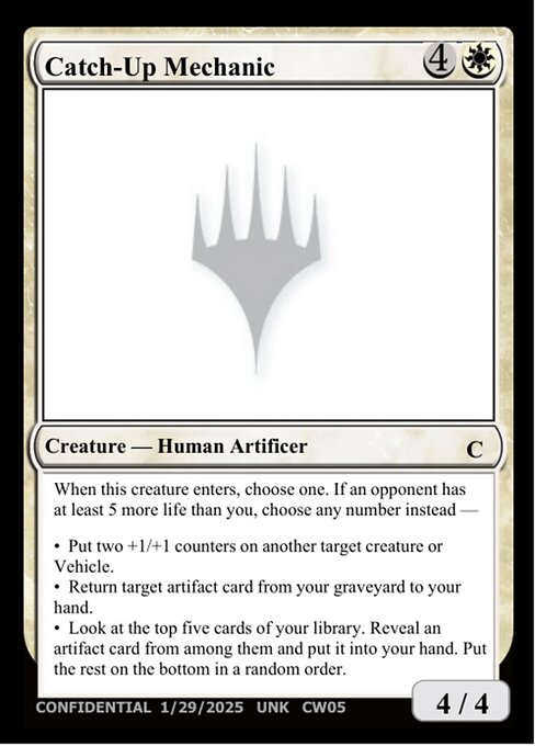 Catch-Up Mechanic highlighted card art
