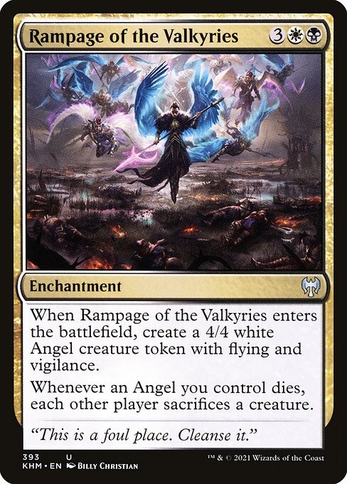 Rampage of the Valkyries highlighted card art
