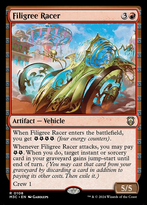 Filigree Racer highlighted card art